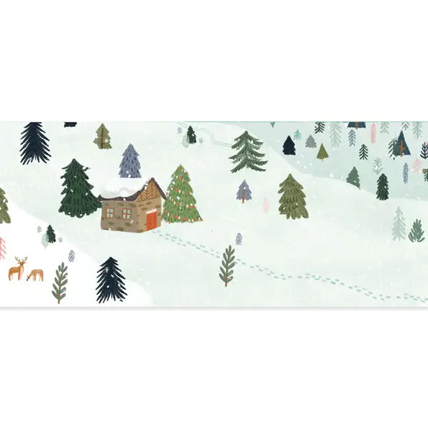 Winter Village Panoramic Pop-Up Card