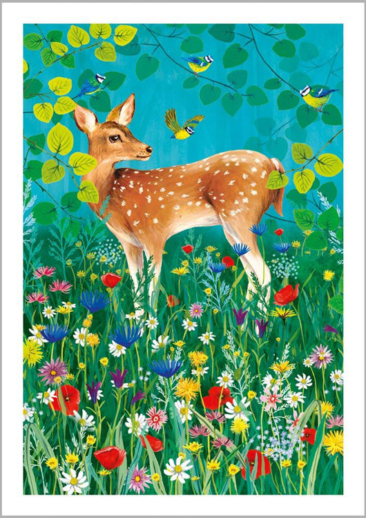 Woodland Deer Blank Card