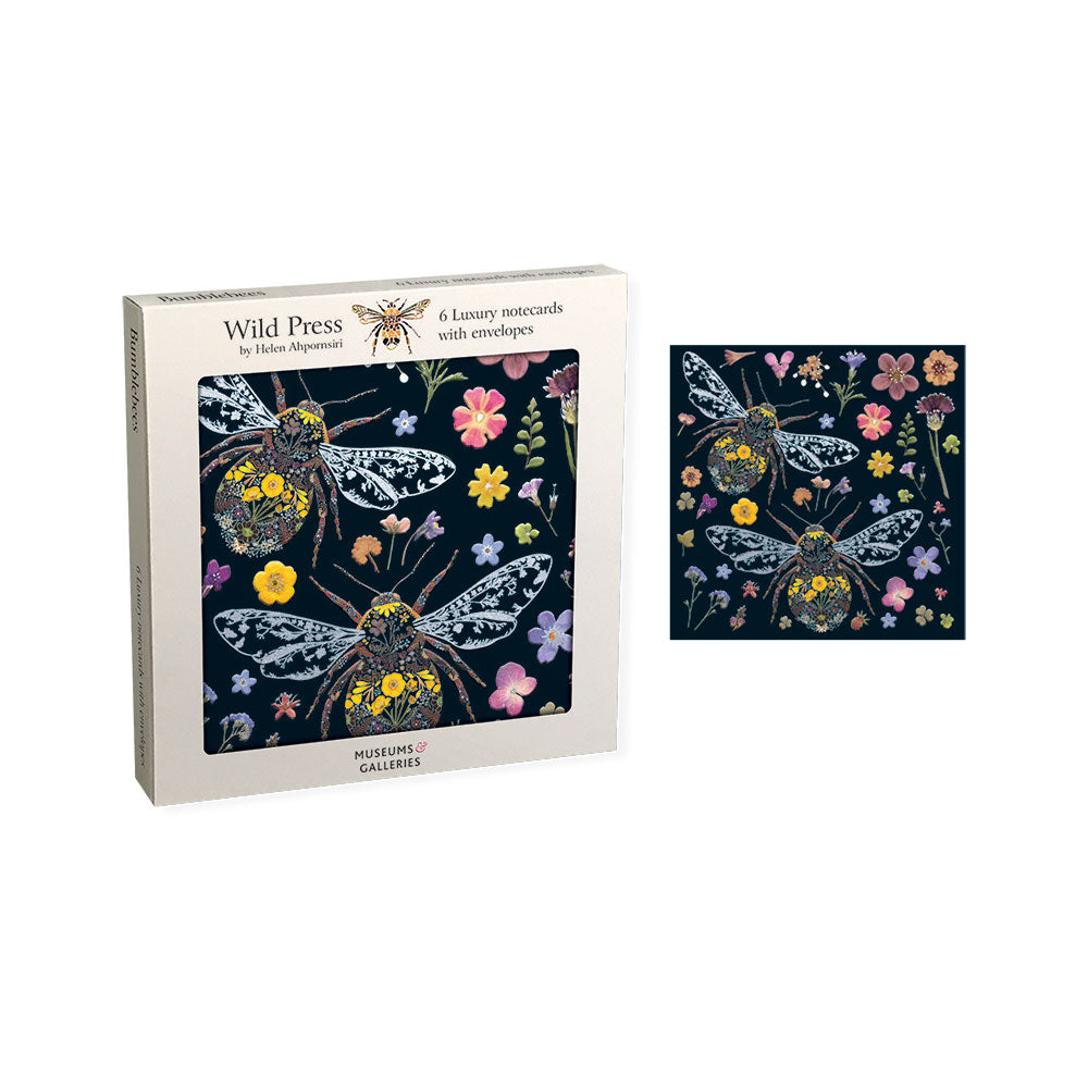 Bumblebees Luxury Square Notecard Set