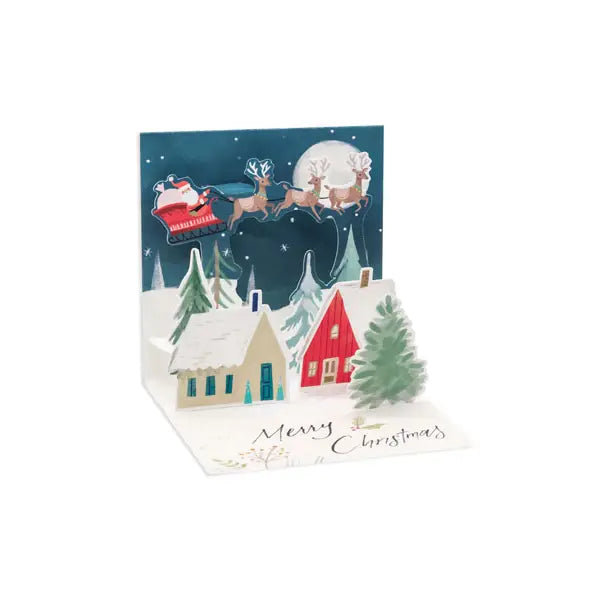 Up Up and Away Christmas Mini Pop-Up Card