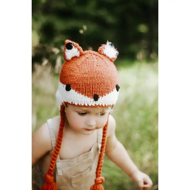 Fox Earflap Beanie Hat Baby & Kids
