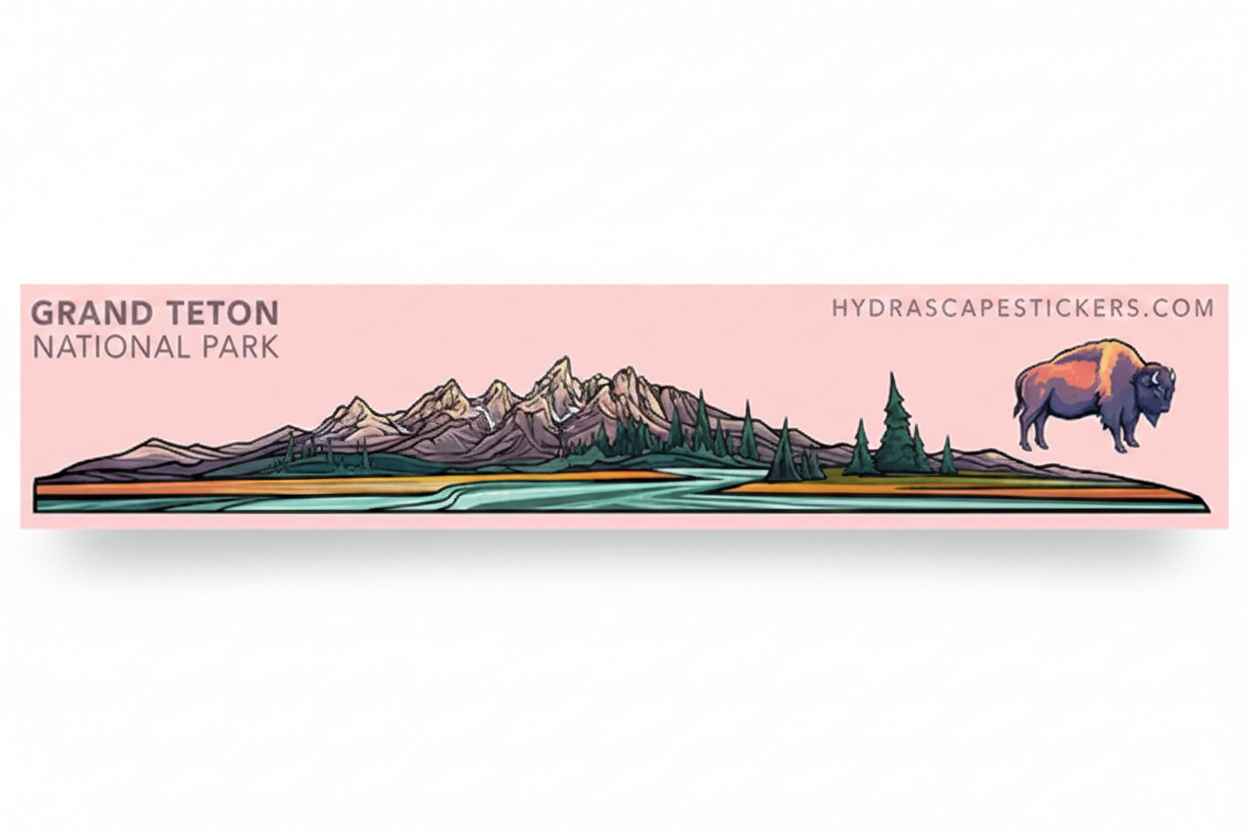 Grand Teton National Park Infinity Sticker