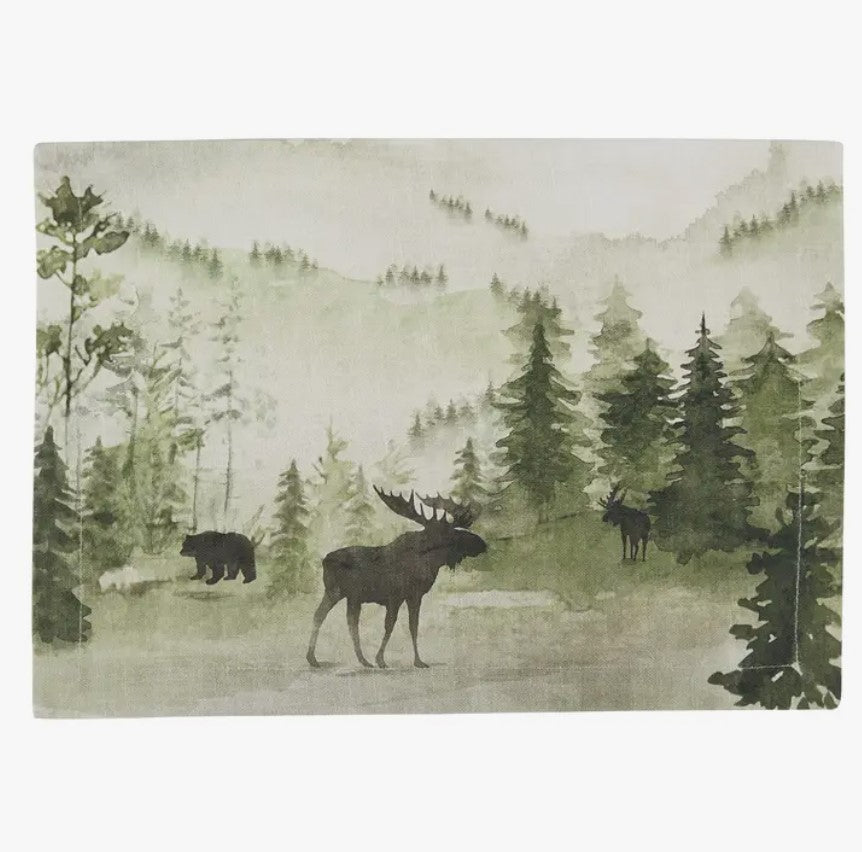 Placemat Watercolor Wildlife