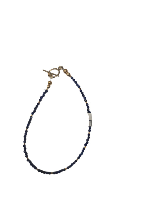 Tiny Lapis Bead w/GF spacers Bracelet