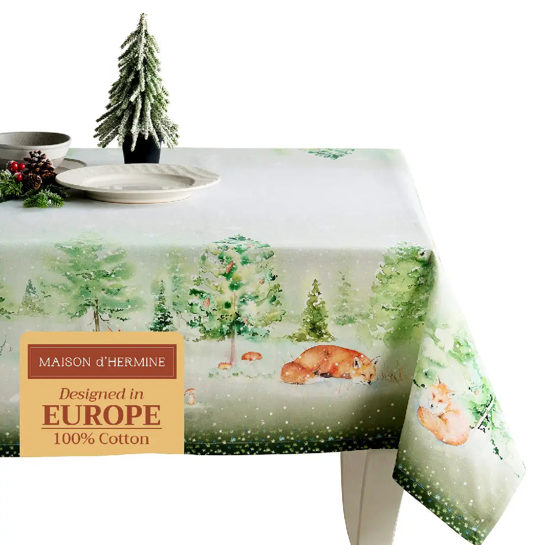 Winter Mornings - 100% Cotton Tablecloth
