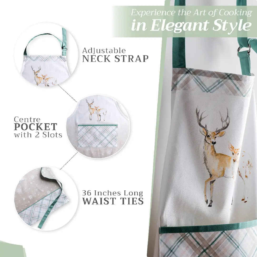 Deer In The Woods- 100% Cotton Apron