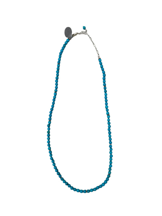 AZ Turq w/ Silver Rope Spacers Necklace