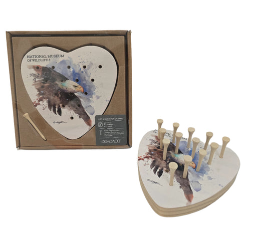 Bald Eagle Heart Peg Game