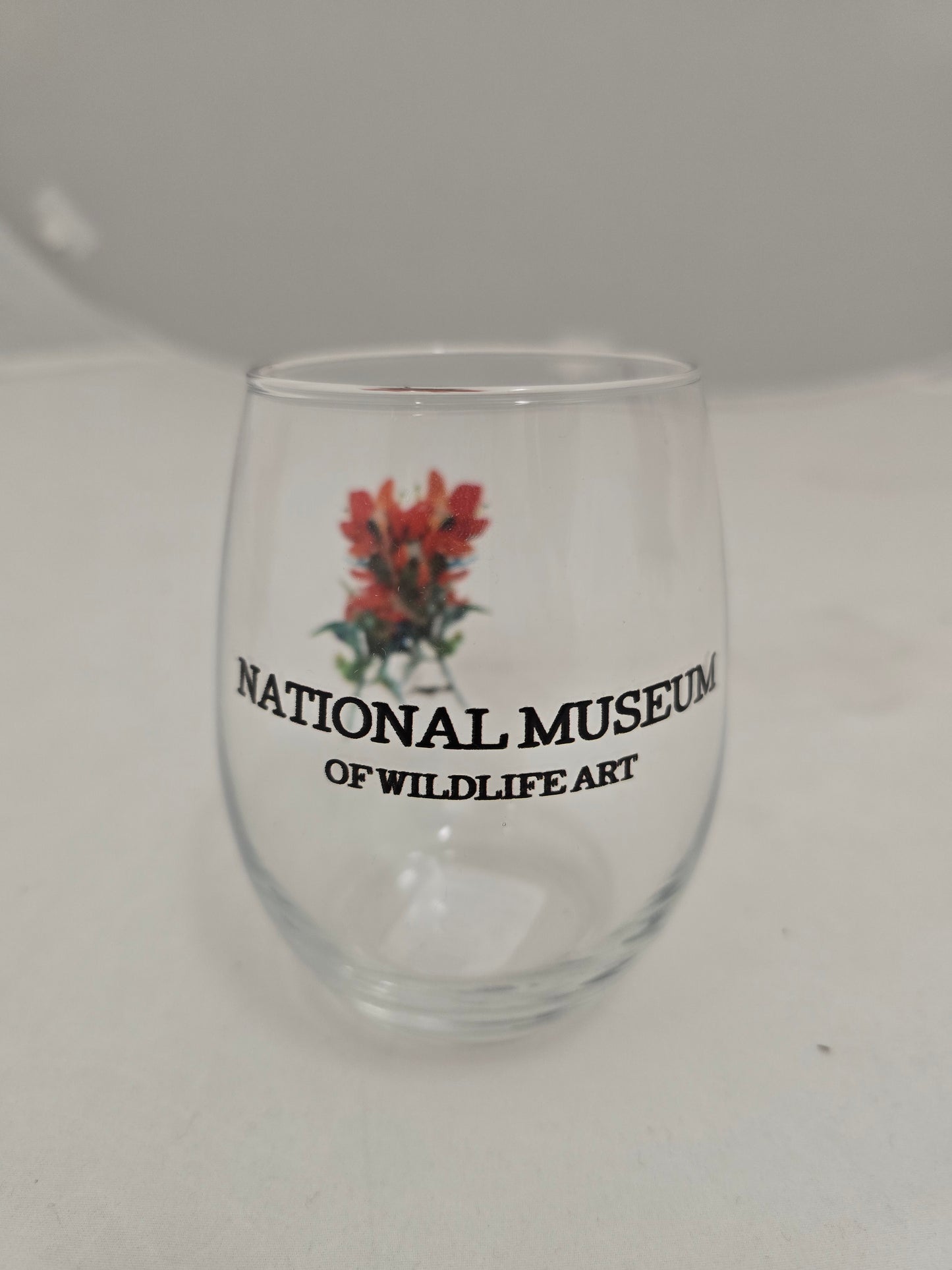NMWA Indian Paintbrush Stemless Wine Glass