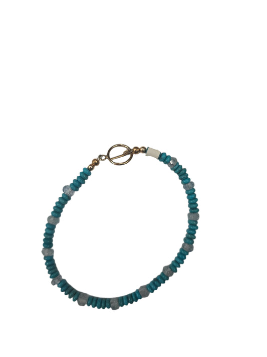 Bracelet AZ Turquoise/Aquamarin