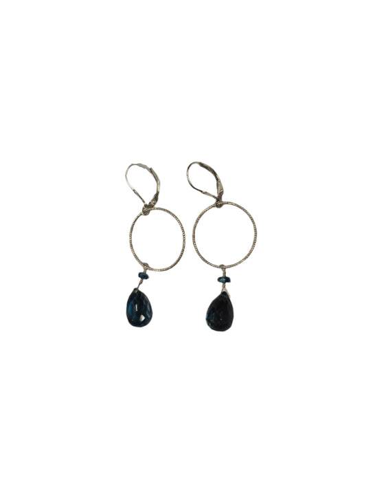 London blue topaz SS Earrings
