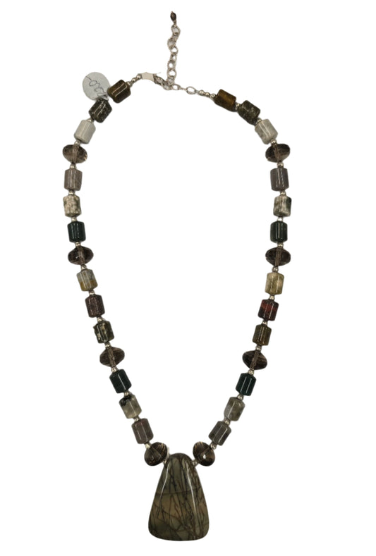 Cherry Creek Jasper Pendant Necklace