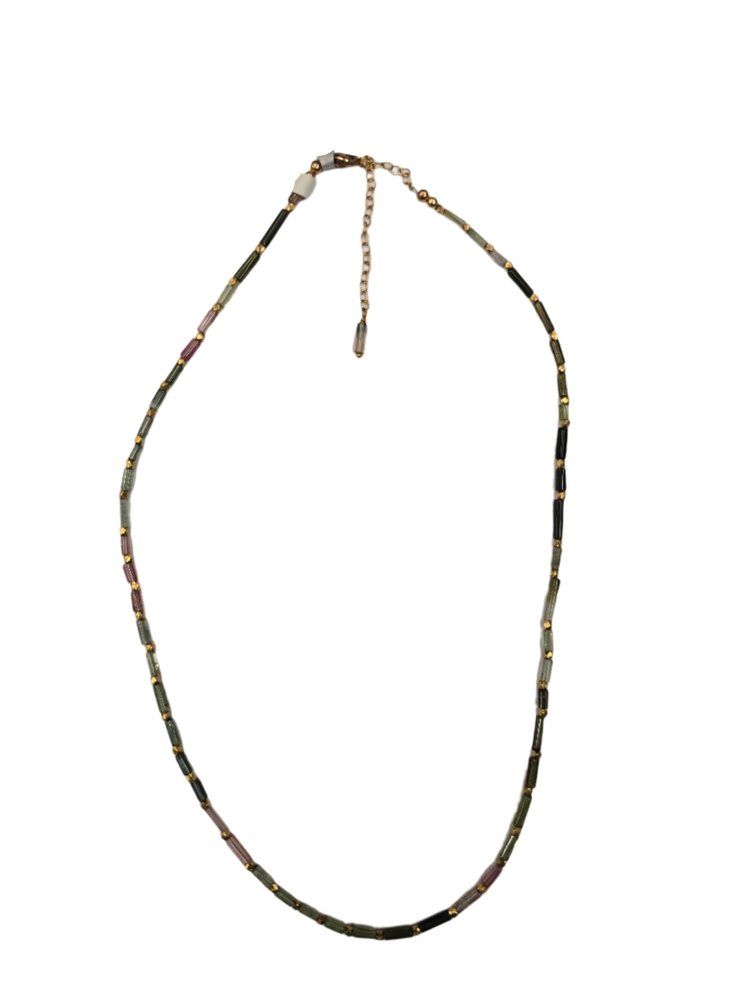 Tourmaline Tubes GF Necklace