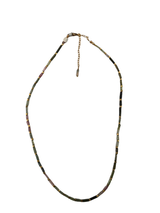 Tourmaline Tubes GF Necklace