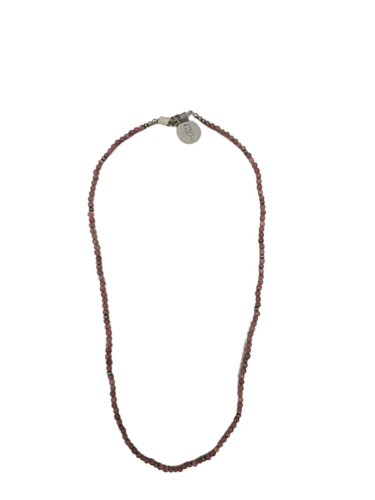 Rhodochrosite Balls w/ sterling Necklace