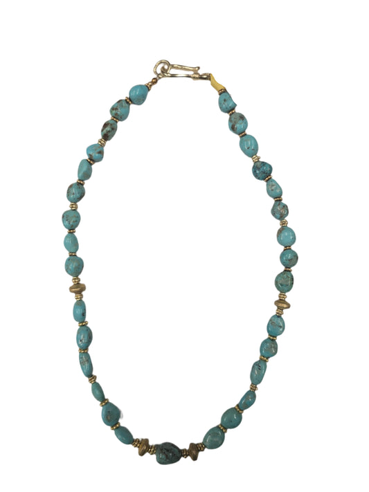 Sonoran Turq./vermeil spacers
