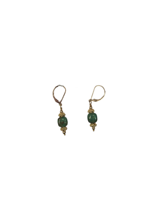 Vintage Chinese Puffy Cube earrings