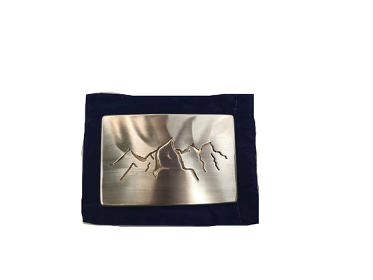Teton Outline Mountain Belt Buckle