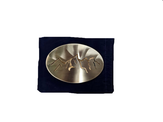 Teton Outline Mountain Belt Buckle