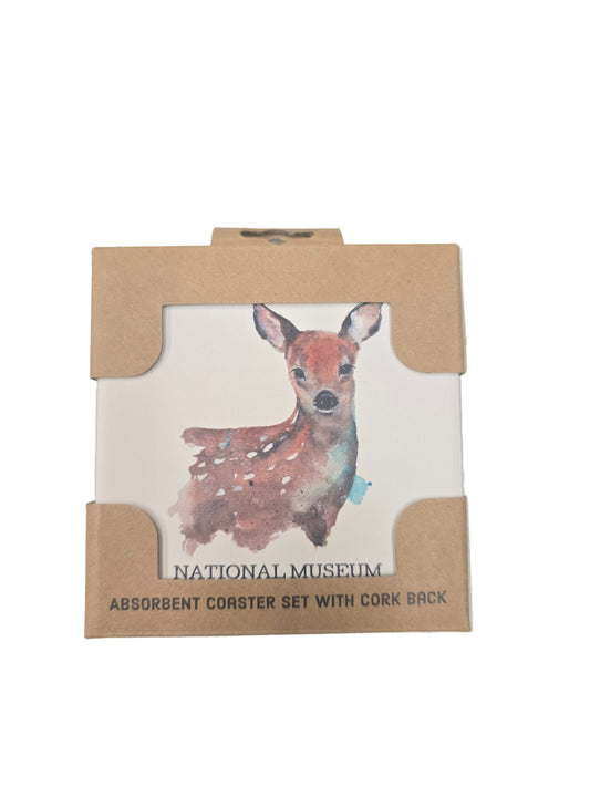 NMWA Fawn Coasters Set of 4