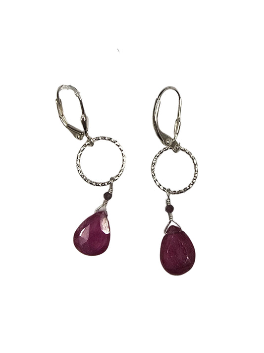 White Buffalo marquis Drops on SS text med Circle frame