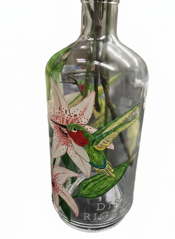 Hand painted Bottles Asst.