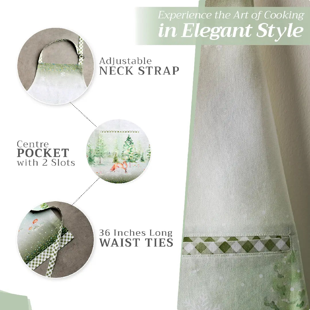 Winter Mornings - 100% Cotton Apron