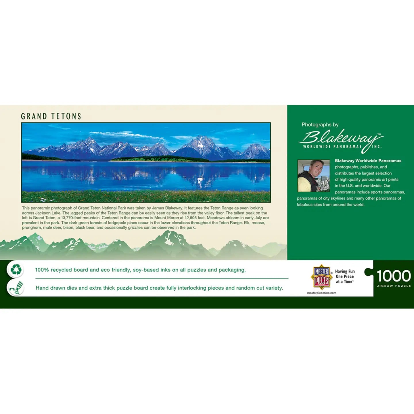 Grand Tetons 1000 Piece Panoramic Puzzle