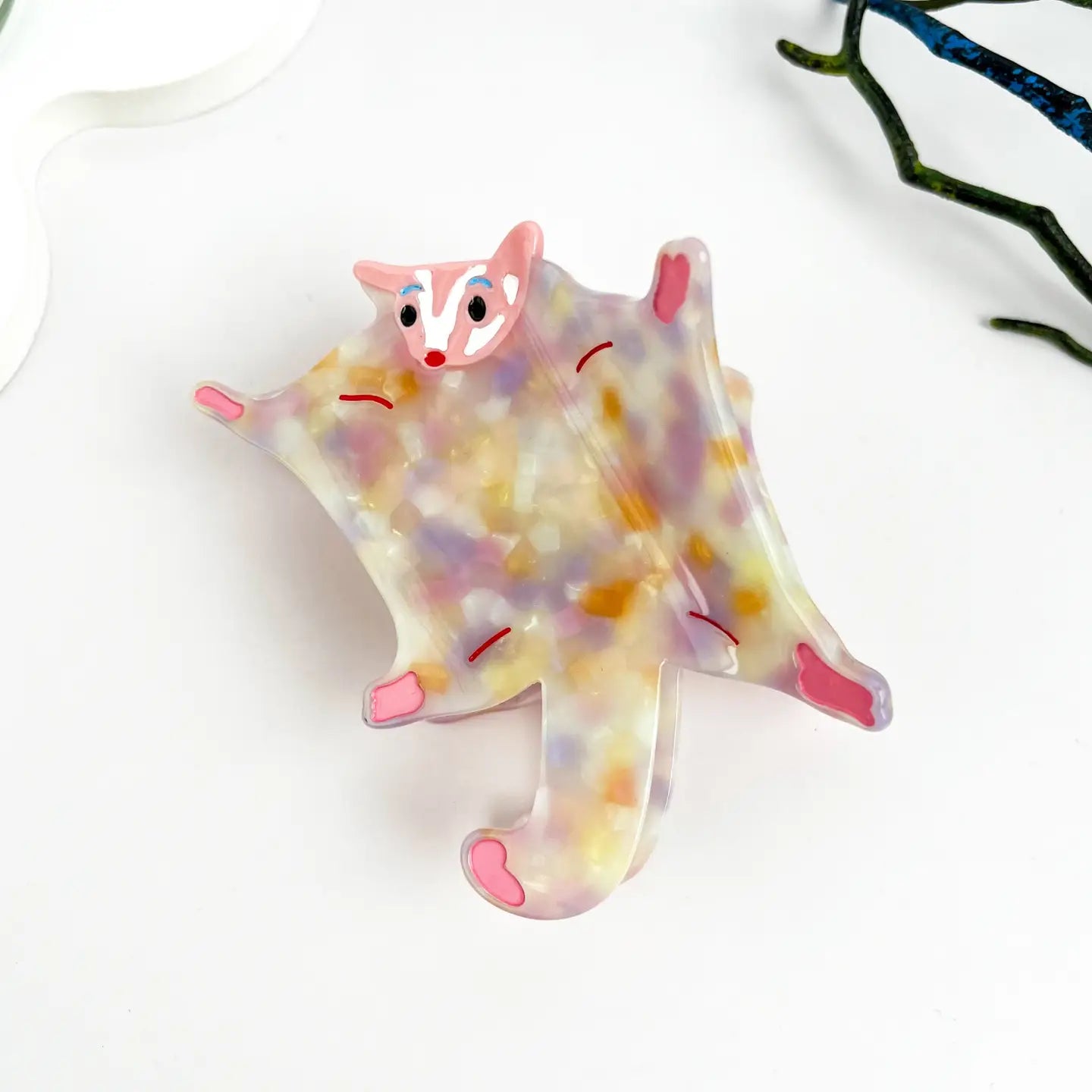 Sugar Glider Acetate Hair Claw Clip