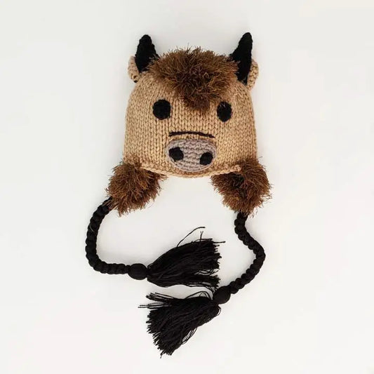 Buffalo Earflap Beanie Hat Baby & Kids