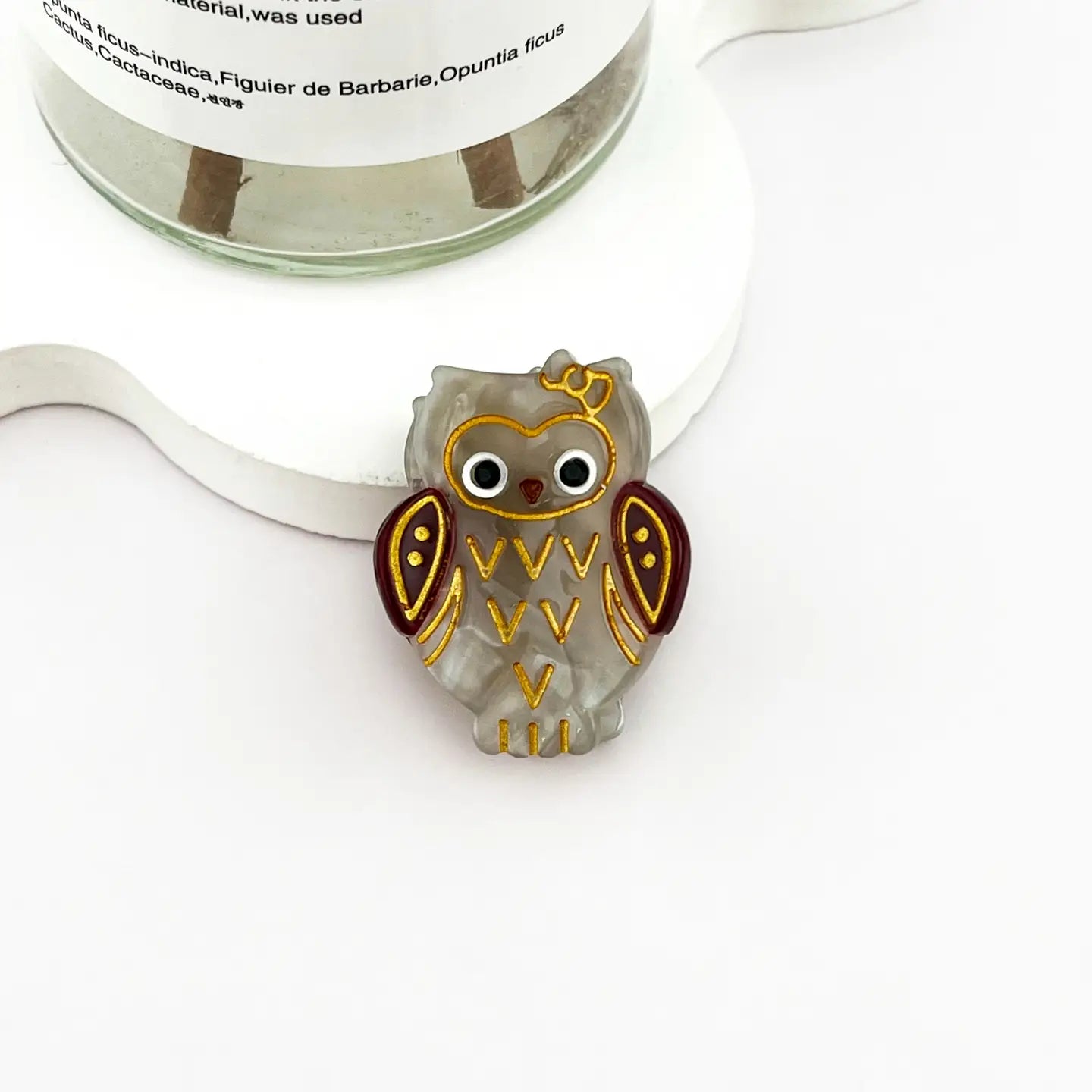 Cute Mini Owl Hair Claw Clip