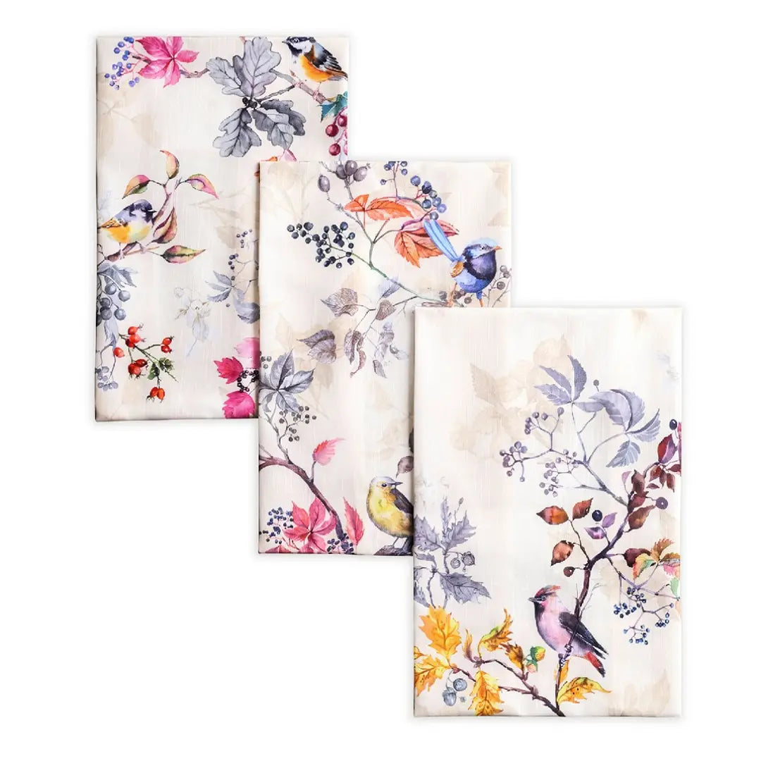 Fall Equinoxe Beige - 100% Cotton Kitchen Towels