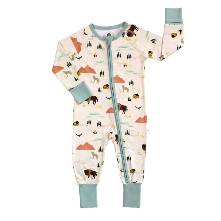 Bamboo Convertible Baby Pajama - On the Ranch