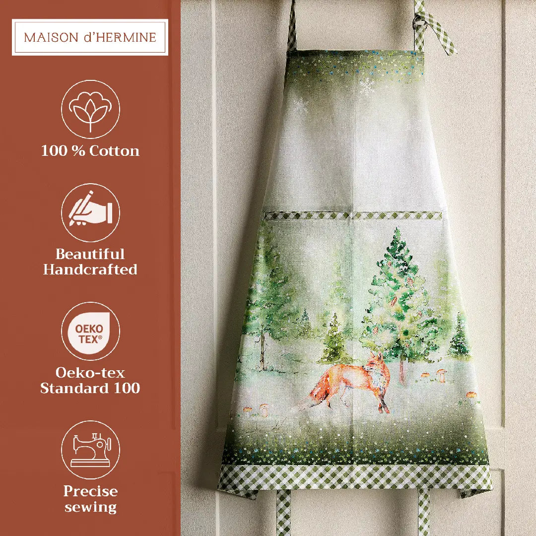 Winter Mornings - 100% Cotton Apron