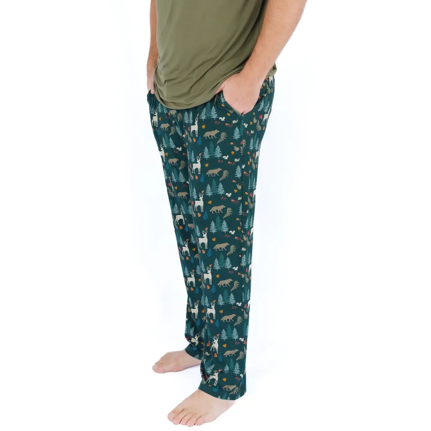 Relaxed Lounge Pajama Pants - Midnight Forest