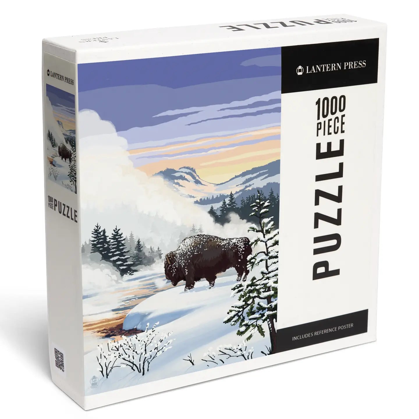 Bison Snow Scene 1000 Piece Puzzle