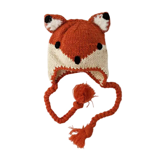 Fox Earflap Beanie Hat Baby & Kids