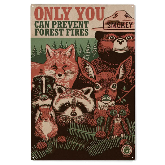 Wood Sign Art Smokey Bear