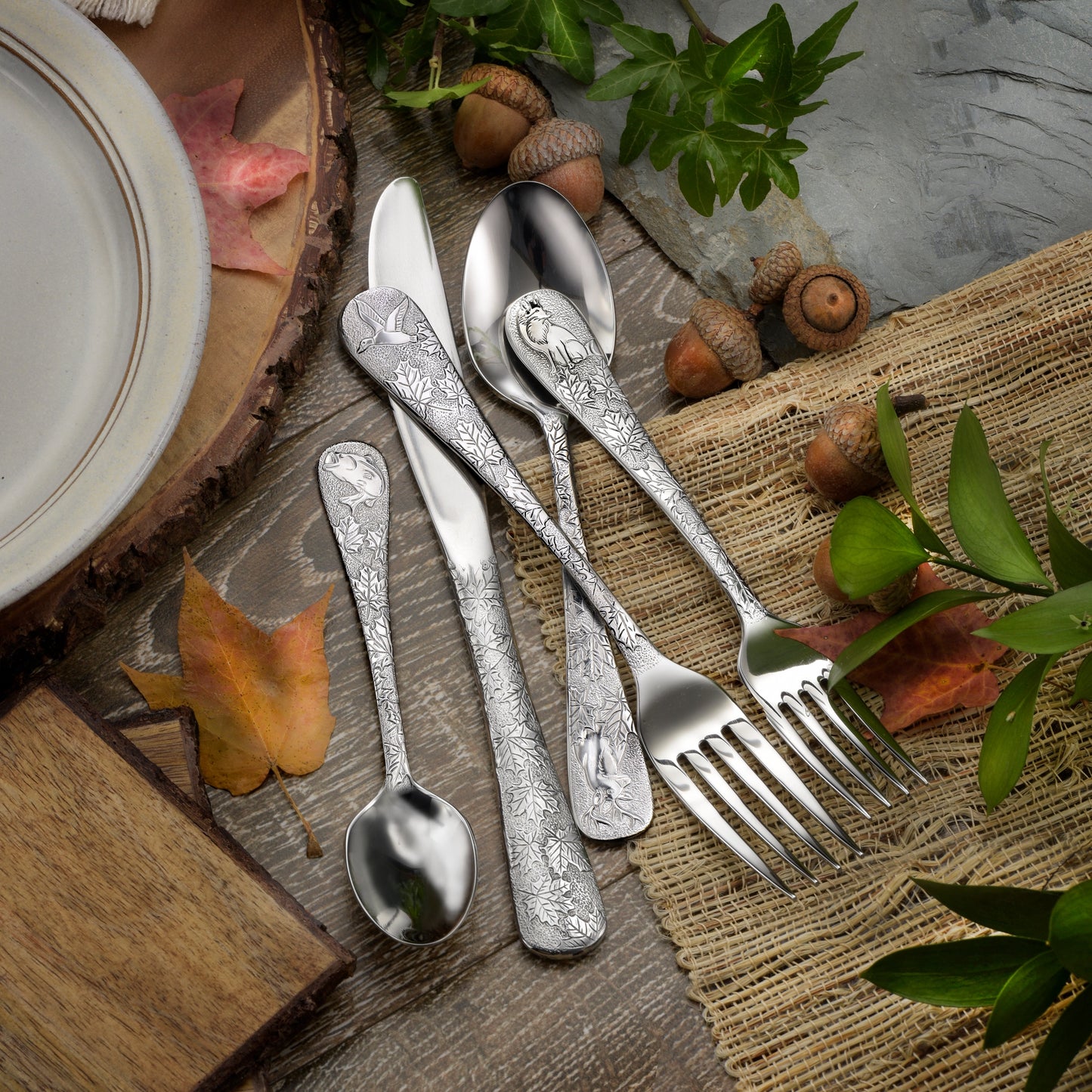 American Outdoor Flatware 5 Piece Place Setting