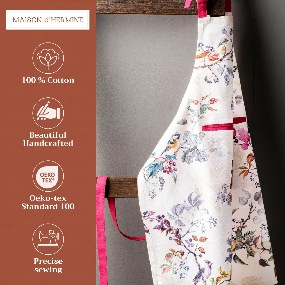 Fall Equinoxe Beige - 100% Cotton Apron