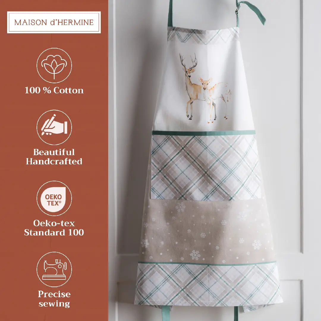 Deer In The Woods- 100% Cotton Apron