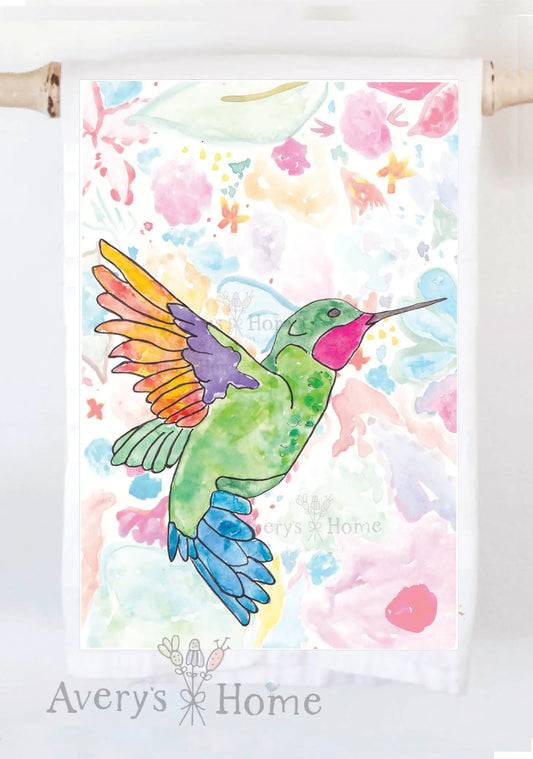 Tea Towel Hummingbird