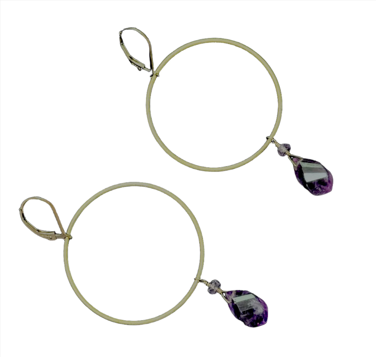 Amethyst Earrrings GF (Gold fill)