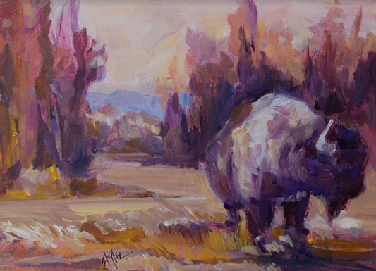 Bison Greeting Card