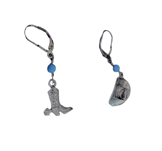 Cowgirl head to toe earrings