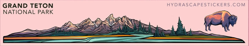Grand Teton National Park Infinity Sticker