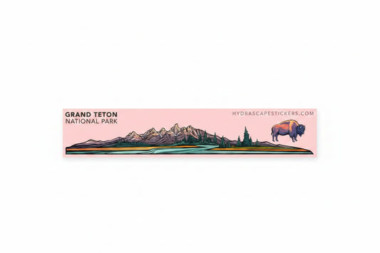 Grand Teton National Park Miniscape Sticker