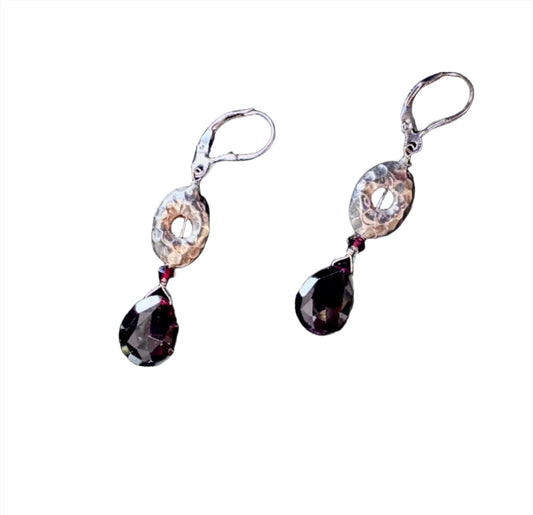 Garnet Drops SS (hammered)
