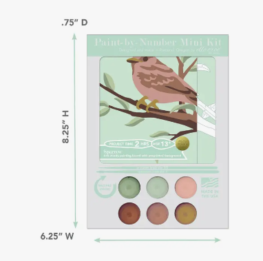 Sparrow MINI Paint-by-Number Kit