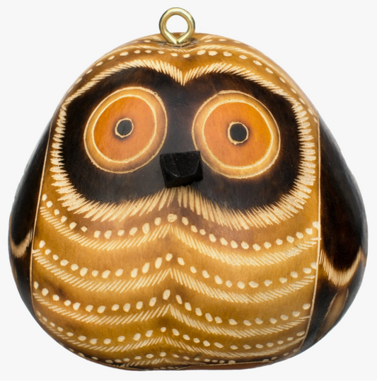 Ornament Gourd Feathery Owl